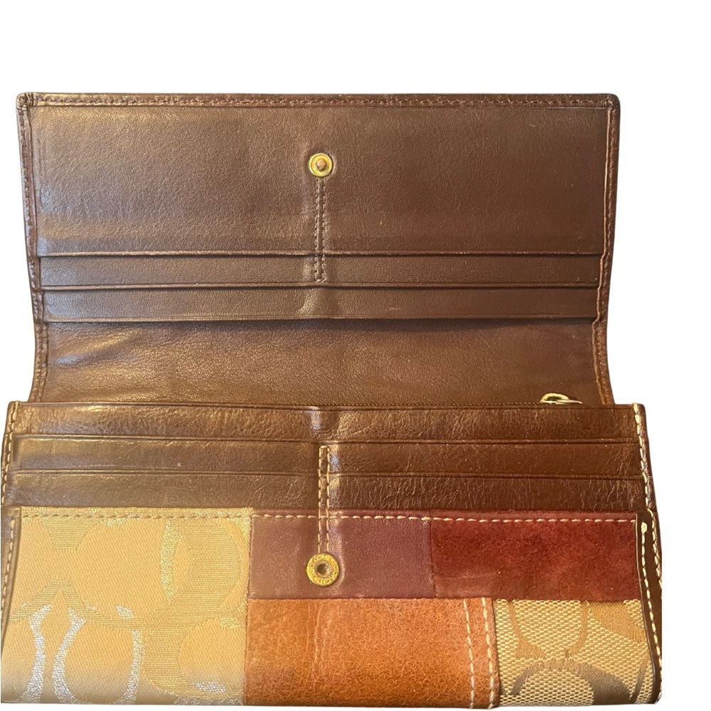 Coach Multicolor Patchwork Long Wallet - image 8
